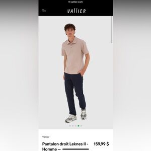 Vallier Navy Leknes Pants